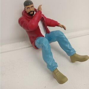 Rare Drake inspired figurine Hotline Bling seated sculptures